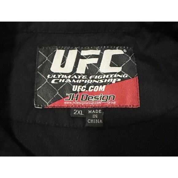 JH Design UFC Shirt Mens 2XL Black Short Sleeve MMA ~ SKULL/TRIBAL DESIGN - Picture 6 of 9